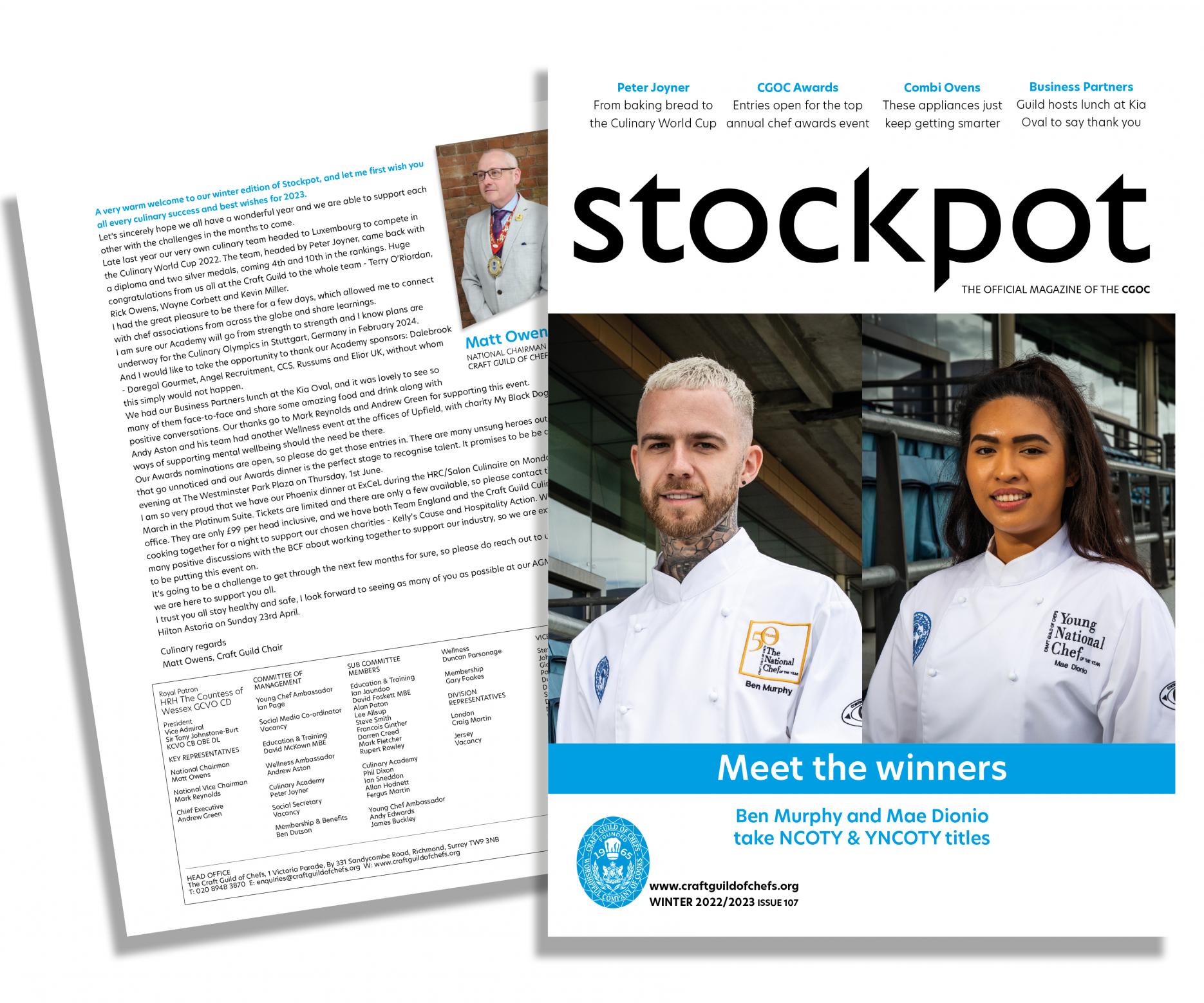 Stockpot Winter 2023 Craft Guild of Chefs